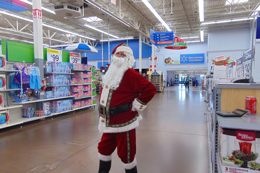 Santa Claus Posing at the Joy of Giving Event | The Joy of Giving supports families in need in Collier County