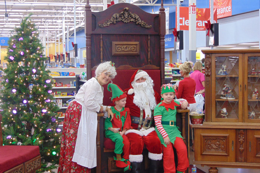 Santa and Mrs. Claus with their Elves | The Joy of Giving supports families in need in Collier County